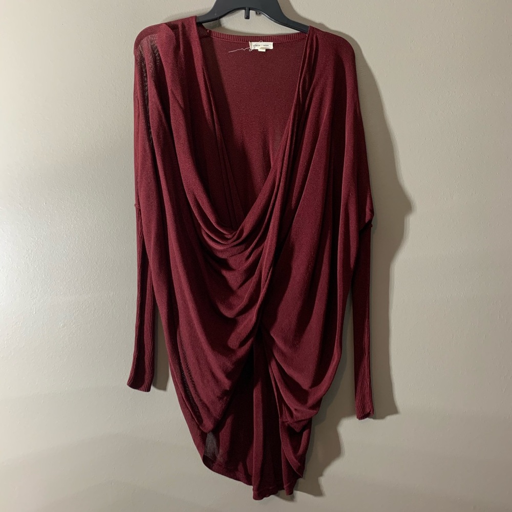 Urban Outfitters Silence + Noise Burgundy Top